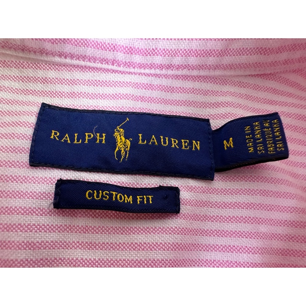 Ralph Lauren Pink Striped Casual Button Down Shirt - Picture 3 of 9